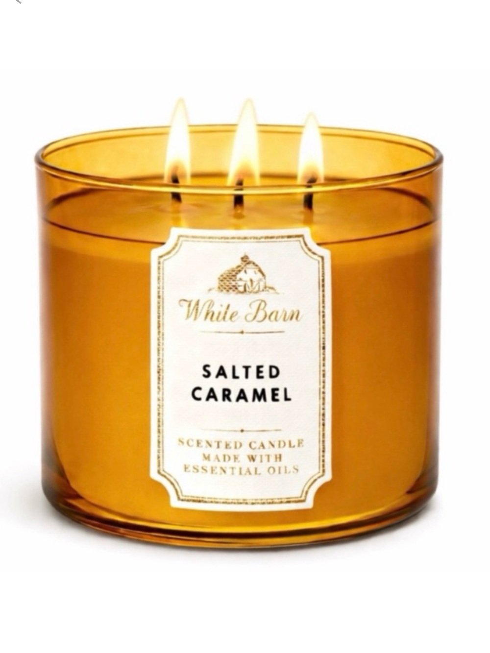 Bath‎ & Body Works White Barn Salted Caramel 3 Wick Scented Candle